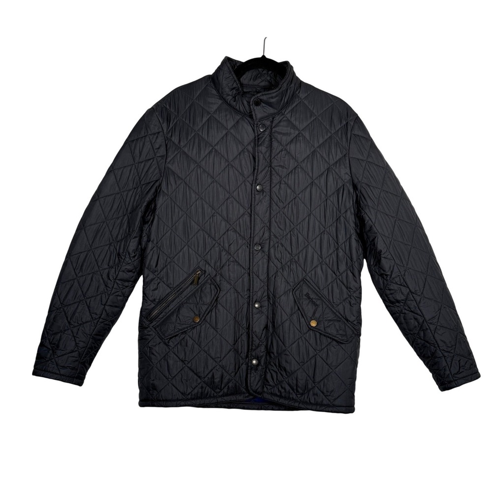 Barbour Flyweight Chelsea Quilted Sporty Jacket Mens M Lining Snap Front Coat